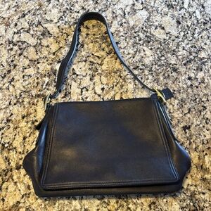 Coach purse - Navy Blue Leather - early 2000s